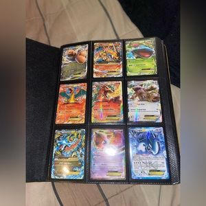 Book full of many different types of PokΓ©mon cards some authentic some arenβt ?